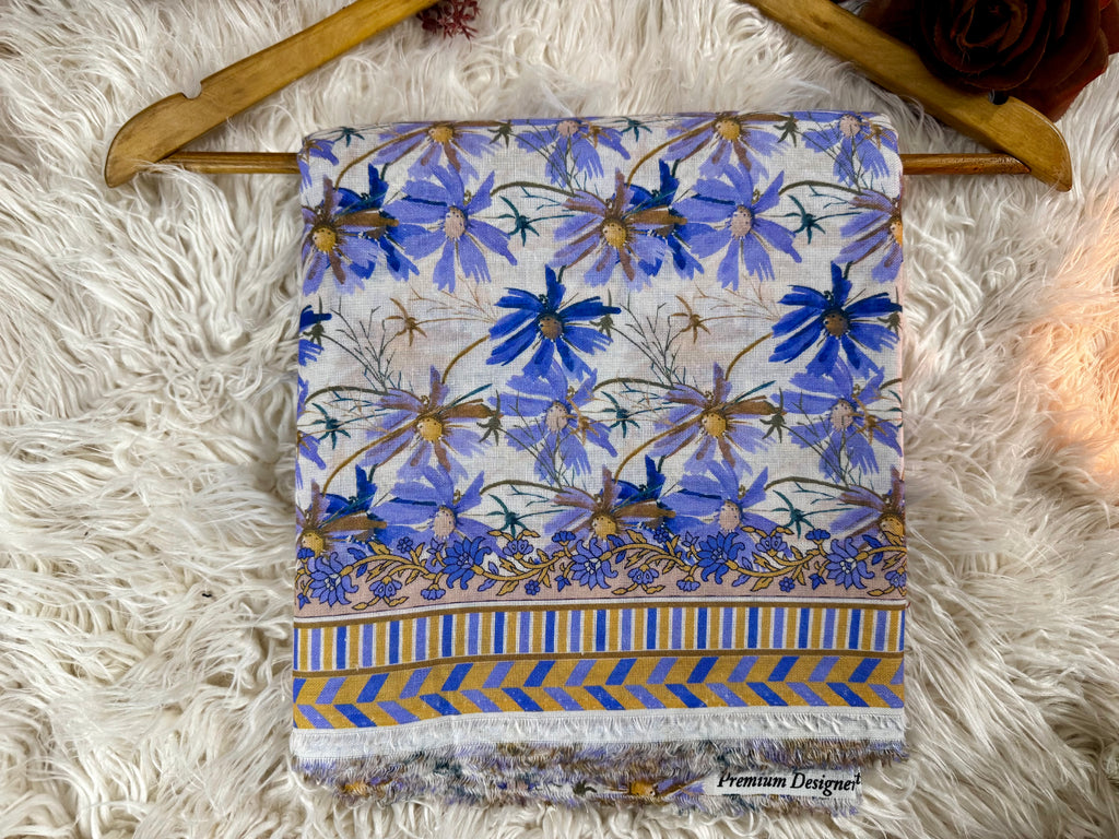 Elegant Floral Printed 2-Piece Khaddar Suit – Winter Collection